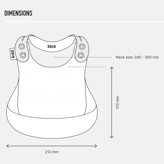 Bibs Bavaglino in silicone per la cena - Nuvola