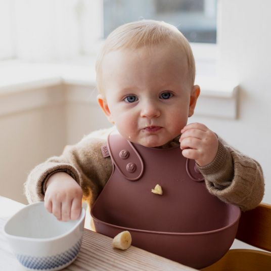 Bibs Silicone Bib Dinner Bib - Woodchuck