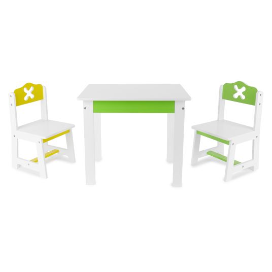 Bieco 3-piece children's settee - white