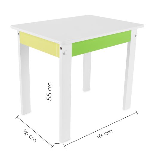 Bieco 3-piece children's settee - white