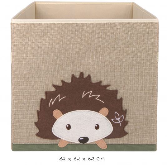 Bieco Storage Box / Dust Box Small 32 x 32 x 32 cm - Hedgehog