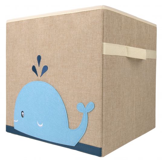 Bieco Storage Box / Dust Box Small 32 x 32 x 32 cm - Whale