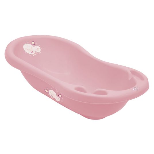 Bieco Baby bathtub 100 cm - Sheep - Old pink