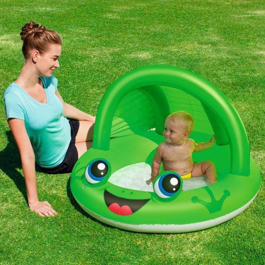 Bieco Baby pool with sun canopy - frog or ladybug