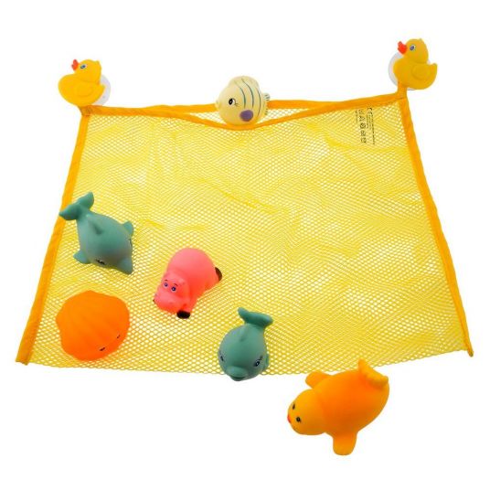 Bieco Bath toy figure 6 pack with net bag - different designs