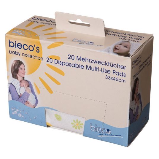 Bieco Disposable multi-purpose wipes 20 pack