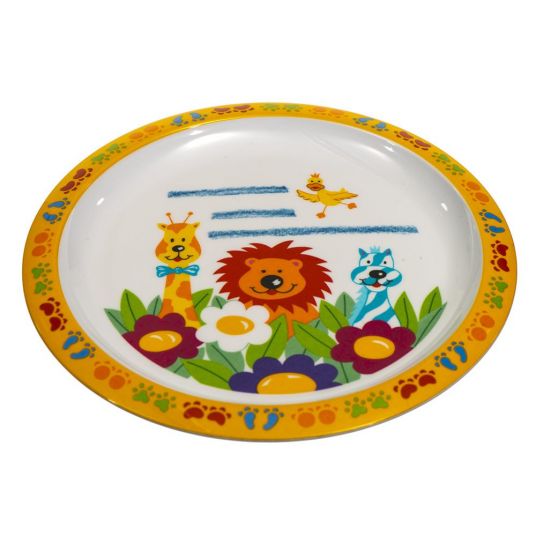 Bieco Eating learning plate zoo
