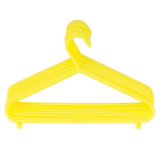 Bieco Coat hanger 8 pack - Yellow