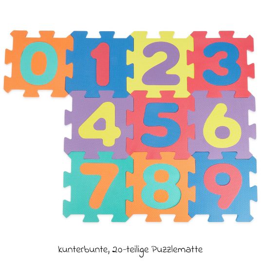 Bieco Puzzle mat 20 pcs - numbers