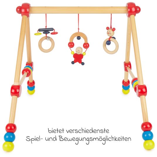 Bieco Palestra per bambini Play Trapeze in legno regolabile in altezza