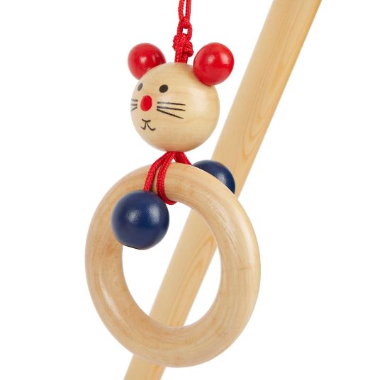 Bieco Play trapeze baby gym made of wood height adjustable