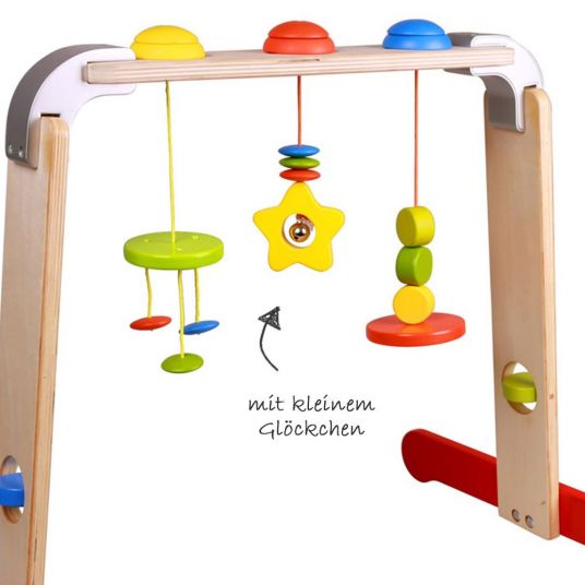 Bieco Play trapeze baby gym little star made of wood