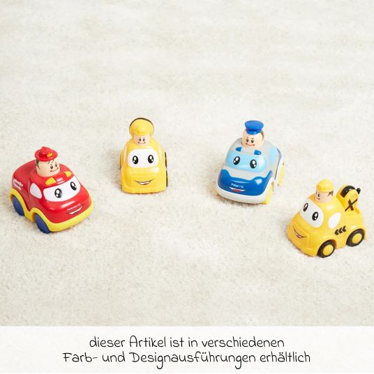 Bieco Toy Car Press and Go - different designs