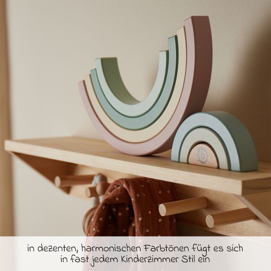 Bieco Stacking game rainbow - Pink