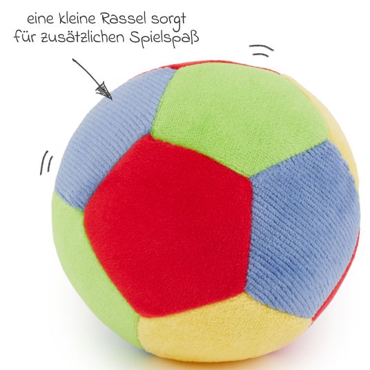 Bieco Stoffball mit Rassel