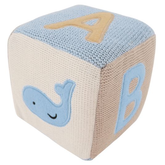 Bieco Knitting game cube ABC - Blue
