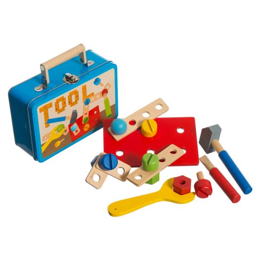 Bieco Toolbox with 17-piece accessories