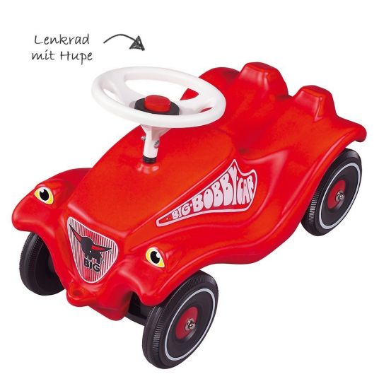 BIG Bobby Car Classic Set incl. whisper wheels + shoe protector - red