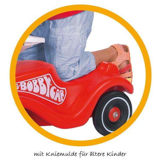 BIG Bobby Car Classic Set inkl. Flüsterräder + Schuhschoner - Rot