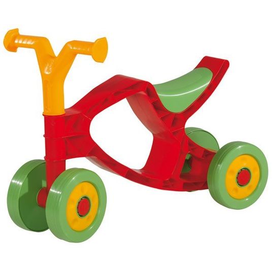BIG Seat scooter Flippi - Red Green Yellow