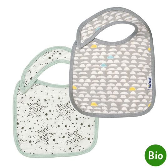 biobaby Lätzchen - 2er Pack - zum Wenden