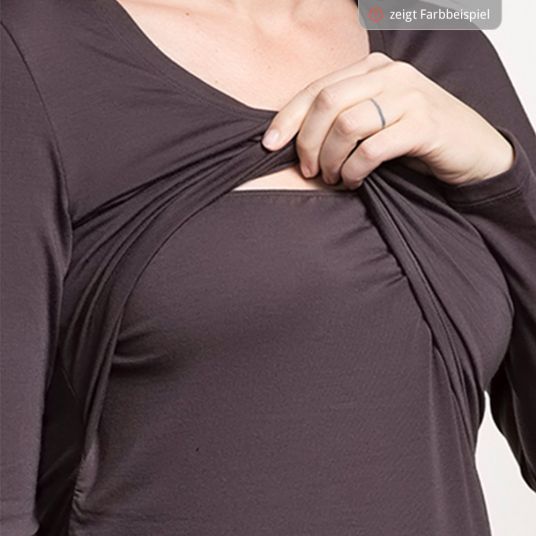 boob Long sleeve shirt gathers with breastfeeding function - Petrol - Gr. S