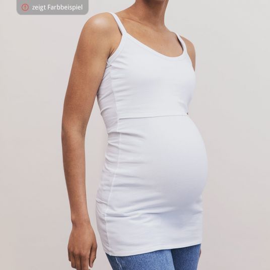boob Top per gravidanza e allattamento in cotone organico - Nero - Taglia S
