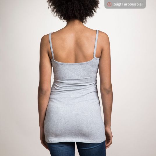 boob Pregnancy & nursing top with organic cotton - Black - Size S