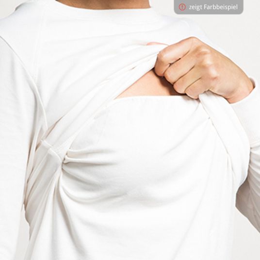 boob Sweatshirt B.Warmer with breastfeeding function - Beige - Gr. S