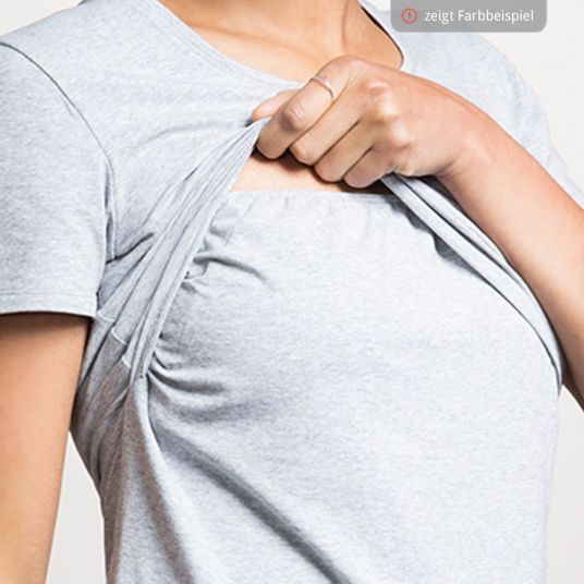 boob T-shirt with breastfeeding function organic cotton - Dark blue - Size S