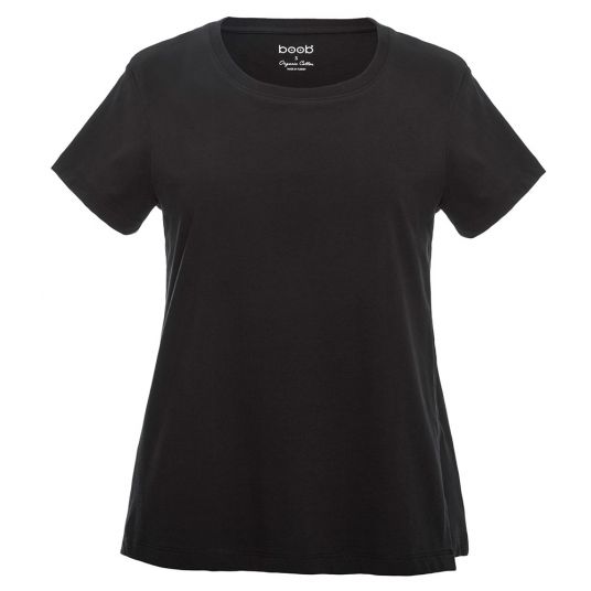 boob T-shirt with breastfeeding function organic cotton - Black - Size S