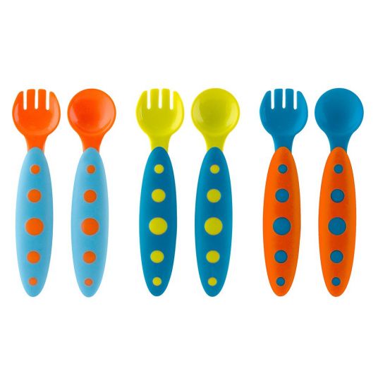 boon 6 pcs Cutlery Set Modware - Colorful
