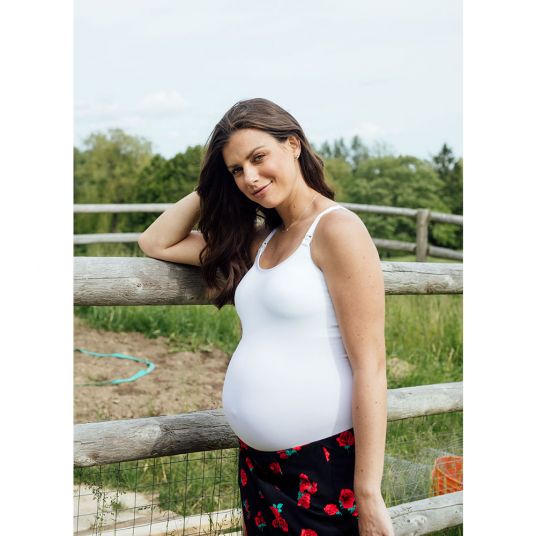 bravado Pregnancy & Nursing Top - Classic Nursing Cami - White - Size S