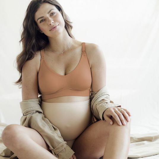 bravado Reggiseno per l'allattamento e la gravidanza - Body Silk Seamless - Cannella - Taglia S