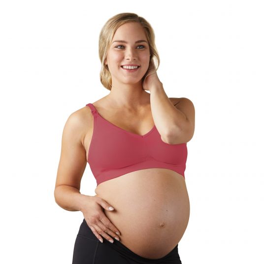 bravado Reggiseno per l'allattamento e la gravidanza - Body Silk Seamless - Rossetto - Taglia M