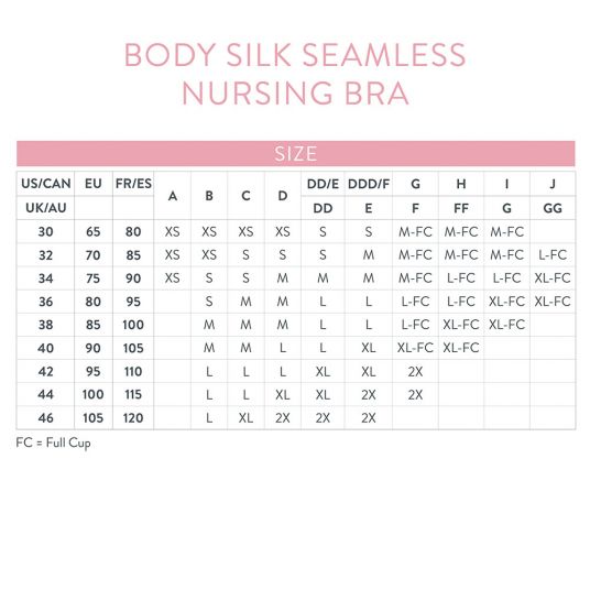 bravado Nursing & Pregnancy Bra - Body Silk Seamless - Silver Belle - Size S