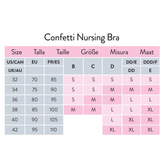 bravado Nursing & Pregnancy Bra - Confetti - New Black - Size S