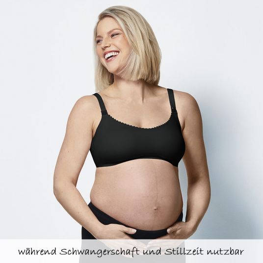 bravado Reggiseno per allattamento e gravidanza invisibile - Nero - Taglia S
