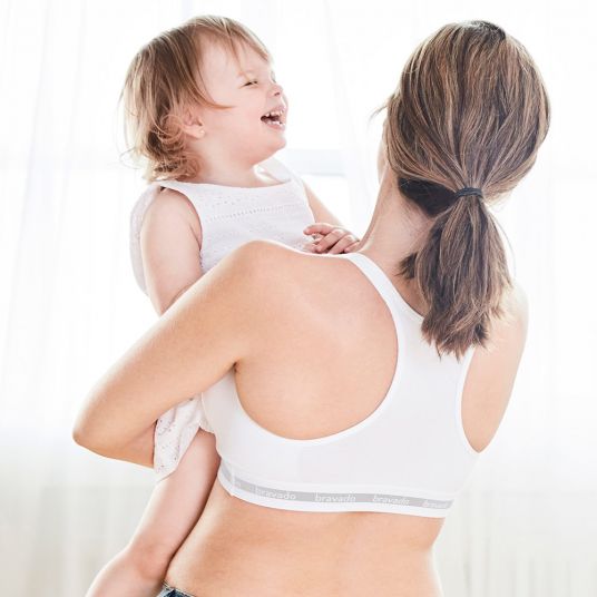 bravado Reggiseno per allattamento e gravidanza Original a coppa intera - Bianco - Taglia S