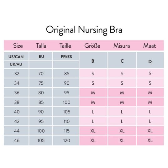 bravado Nursing & Pregnancy Bra - Original - Pink Leopard - Size S