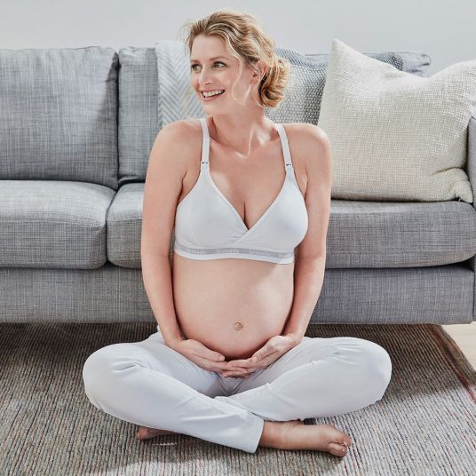 bravado Reggiseno originale per l'allattamento e la gravidanza - Bianco - Taglia S