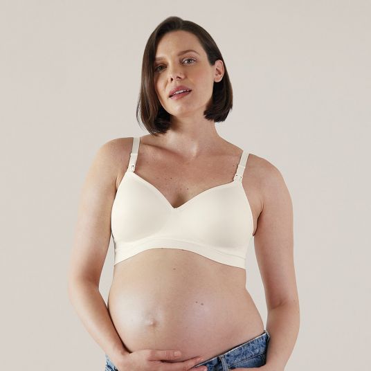 bravado Nursing & Pregnancy Bra - Plunge - Antique White - Size S