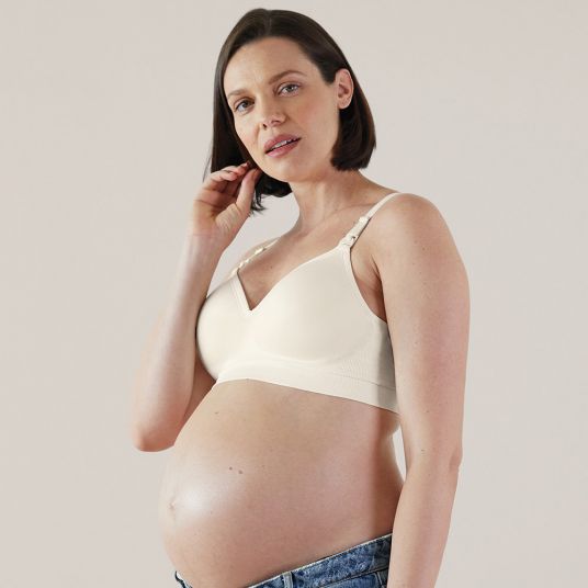 bravado Reggiseno per l'allattamento e la gravidanza - Plunge - Bianco antico - Taglia S