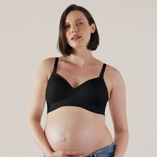 bravado Nursing & Pregnancy Bra - Plunge - Black - Size S