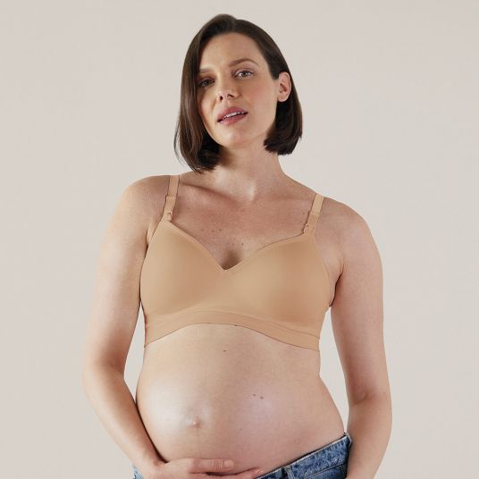 bravado Nursing & Pregnancy Bra - Plunge - Butterscotch - Size S