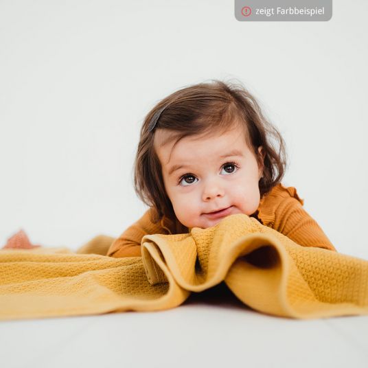 Briljant Baby Cotton blanket 75 x 100 cm - Green