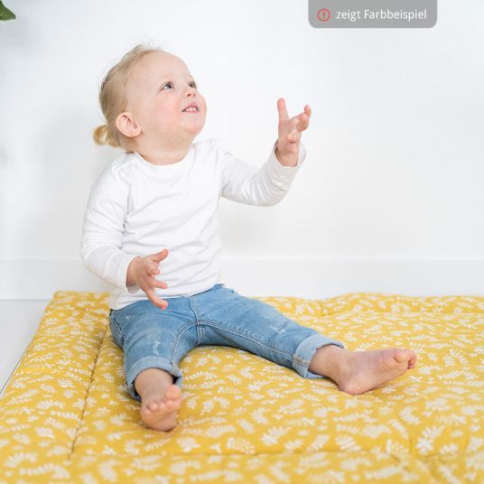 Briljant Baby Toddler blanket 80 x 100 cm - Botanic - Organic Cotton - Grey
