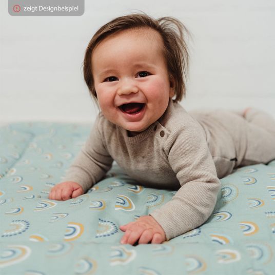 Briljant Baby Crawling blanket 80 x 100 cm - Spots - Green