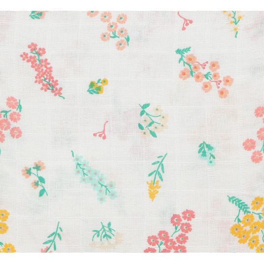 Briljant Baby Gauze washcloth / care cloth 3-pack 30 x 30 cm - Flower - Pink
