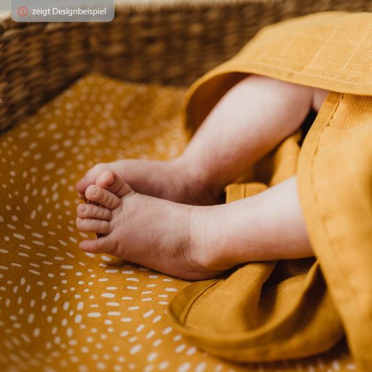 Briljant Baby Gauze diapers 3 pack 70 x 70 cm - Spots - Oker